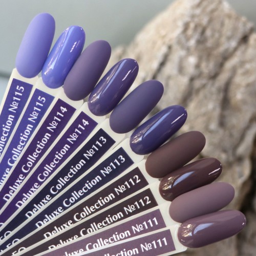 Gel polish Komilfo Deluxe Series D112 (slightly lilac-gray-brown, enamel), 15 ml