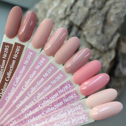 Гель-лак Komilfo Deluxe Series №D204 (нежный розово-бежевый, эмаль, для френча), 8 мл