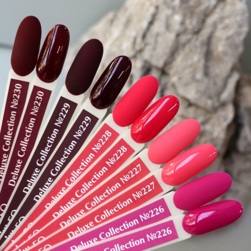 Гель-лак Komilfo Deluxe Series №D228 (малиново-розовый, эмаль), 8 мл