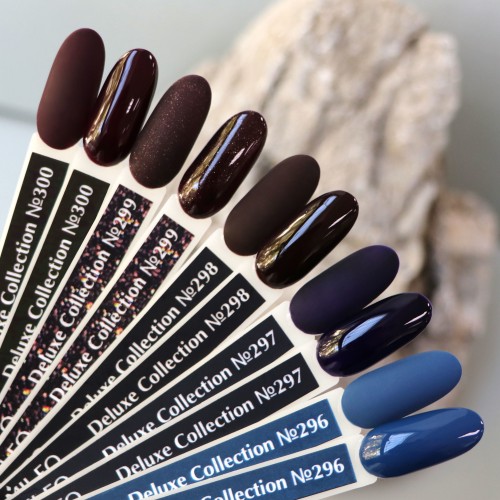 Gel Polish Komilfo Deluxe Series Dusk Collection D298 (dark brown, enamel), 8 ml