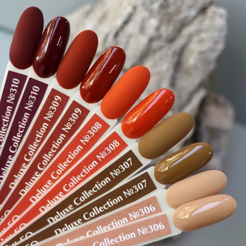 Gel Polish Komilfo Deluxe Series D308 (red brick, enamel), 8 ml