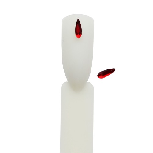 Komilfo Stones Teardrop mini (2×6 mm) Red, 2 pieces