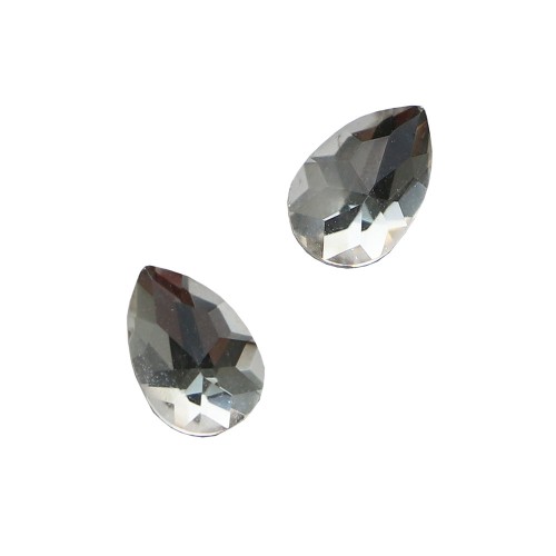 Komilfo Teardrop stones full (4×6 mm) Crystal, 2 pieces