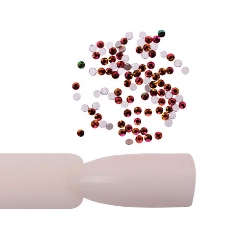 Komilfo rhinestones Rainbow Gold, size 3 (pack of 100)