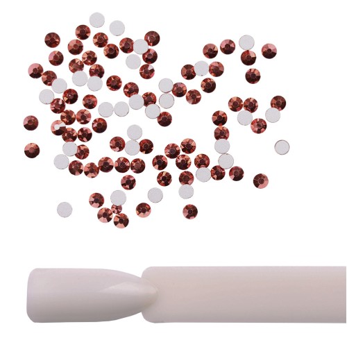 Komilfo Rose Gold rhinestones, size 10 (100 pieces in a package)