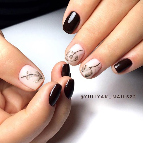 Gel Polish Komilfo Deluxe Series Dusk Collection D298 (dark brown, enamel), 8 ml