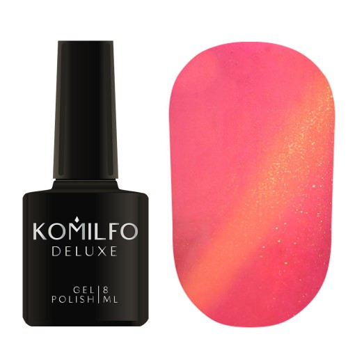 Gel Polish Komilfo Fantasy Cat’s Eye 105 (golden salmon, magnetic), 8 ml Gel Polish Komilfo Fantasy Cat’s Eye 105 (golden salmon, magnetic), 8 ml