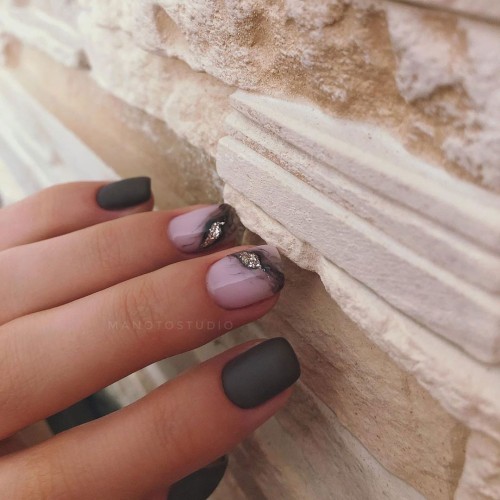 Gel polish Komilfo Deluxe Series D112 (slightly lilac-gray-brown, enamel), 15 ml