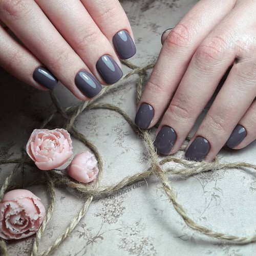 Gel polish Komilfo Deluxe Series D112 (slightly lilac-gray-brown, enamel), 15 ml