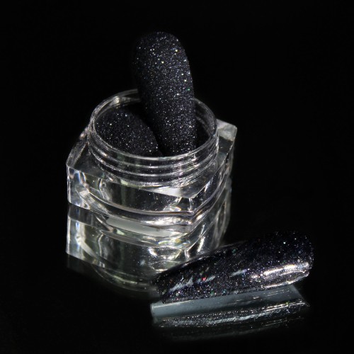 Komilfo spangles 064, size 0.08 mm, (blue-graphite), E 2.5 g