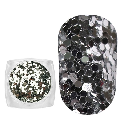 Komilfo spangles 102K, size 1 mm, (silver) E, 2.5 g Komilfo spangles 102K, size 1 mm, (silver) E, 2.5 g