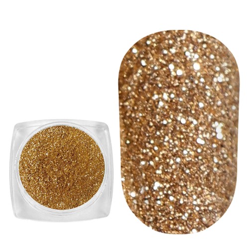 Komilfo spangles 106, size 0.08 mm, (cold gold) E, 2.5 g Komilfo spangles 106, size 0.08 mm, (cold gold) E, 2.5 g