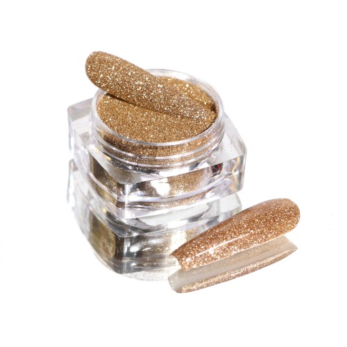 Komilfo spangles 106, size 0.08 mm, (cold gold) E, 2.5 g