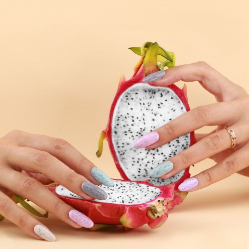 Gel Polish Komilfo Dragon Fruit DF001 (almond interspersed), 8 ml