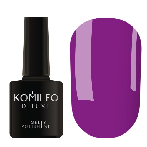 Gel Polish Komilfo Kaleidoscopic Collection K011 (purple, neon), 8 ml Gel Polish Komilfo Kaleidoscopic Collection K011 (purple, neon), 8 ml