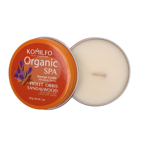 Massage candle Komilfo Massage Candle – Violet Orris Sandalwood, 30 g Massage candle Komilfo Massage Candle – Violet Orris Sandalwood, 30 g
