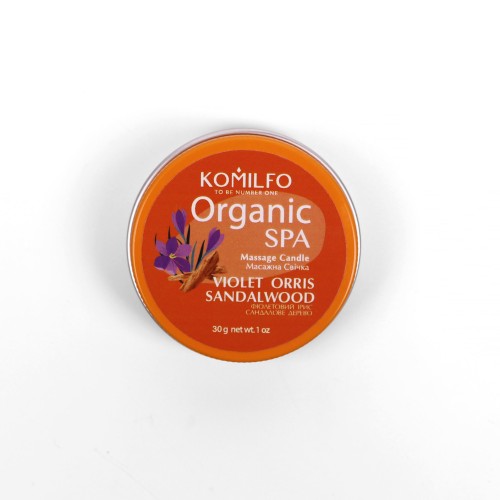 Massage candle Komilfo Massage Candle – Violet Orris Sandalwood, 30 g