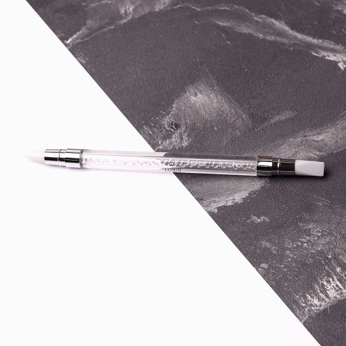 Silicone brush Komilfo Silicone Brush №2 (lance + smooth spatula)