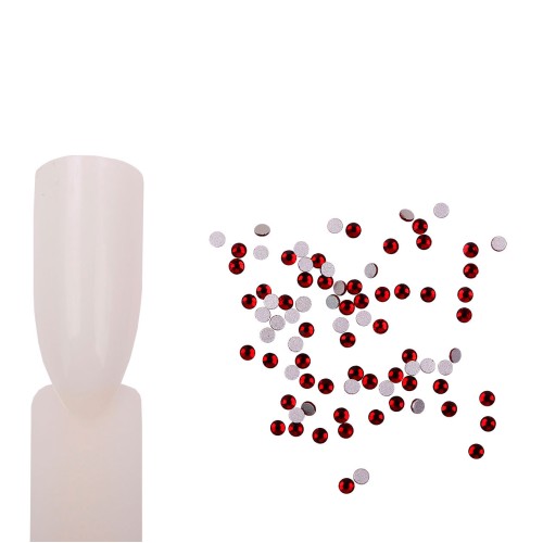 Komilfo rhinestones (pack of 100), Dk.siam, size 3