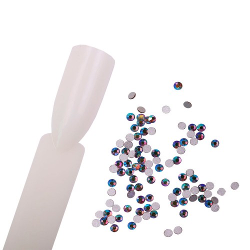 Komilfo Rhinestones Smoked topaz AB, size 5 (pack of 100)