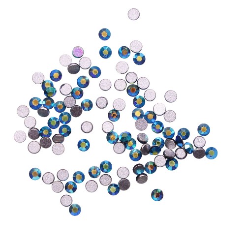 Komilfo rhinestones, Montana AB, size 4 (100 pcs per pack) Komilfo rhinestones, Montana AB, size 4 (100 pcs per pack)