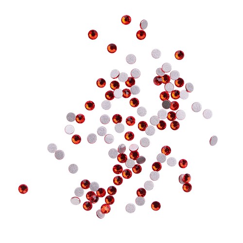 Komilfo rhinestones 100 pcs. packaged), Siam, size 4 Komilfo rhinestones 100 pcs. packaged), Siam, size 4