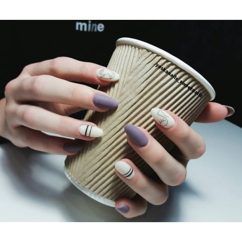 Гель-лак Komilfo Deluxe Series №D065 (темный серо-сиреневый, эмаль), 8 мл