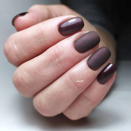 Гель-лак Komilfo Deluxe Series №D095 (фиолетово-бордовый с шиммером), 8 мл