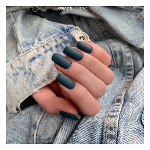 Гель-лак Komilfo Deluxe Series №D155 (темный нефритовый, эмаль), 8 мл