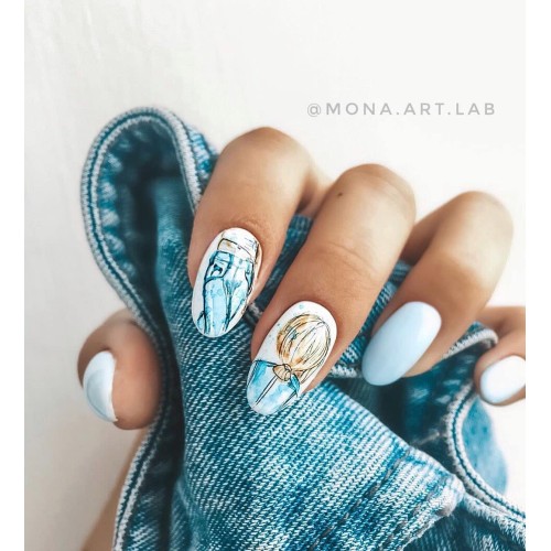 Гель-лак Komilfo Deluxe Series №D195 (пастельно-голубой, эмаль), 8 мл