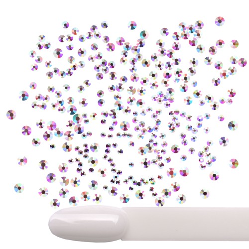 Komilfo rhinestones Crystal AB, mix size (1400 pcs per pack)