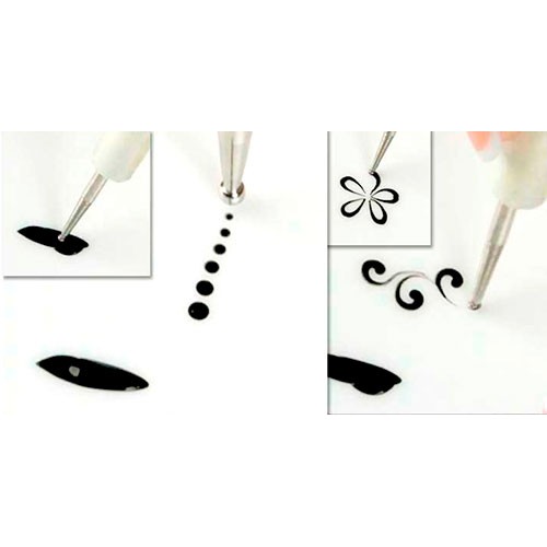 Komilfo Double tips dotting tool (1.2 mm / 0.8 mm)