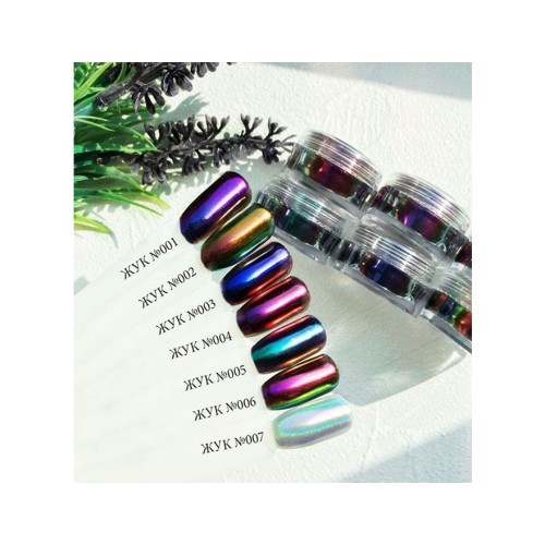 Komilfo rubbing Beetle №001 (violet-pink-blue), 0.5 g