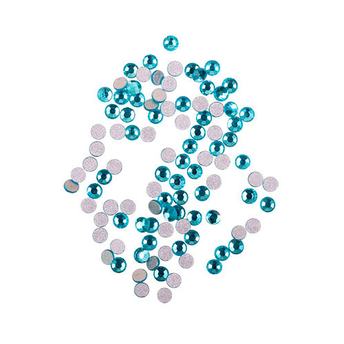Komilfo Aquamarine rhinestones, size 6 (pack of 100) Komilfo Aquamarine rhinestones, size 6 (pack of 100)