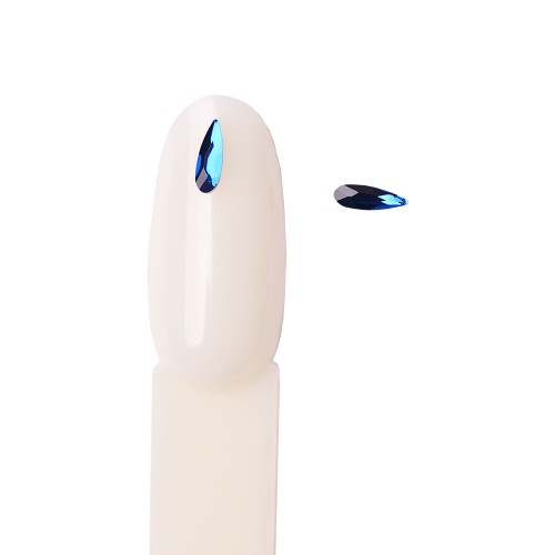 Komilfo stones Teardrop mini (2×6 мм) Sapphire, 2 pieces