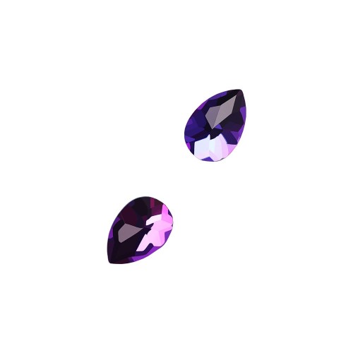 Komilfo Teardrop stones full (4×6 mm) Purple flare, 2 pieces