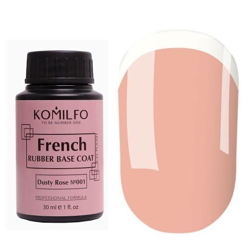 Komilfo French Rubber Base 001 Dusty Rose, 30 ml Komilfo French Rubber Base 001 Dusty Rose, 30 ml
