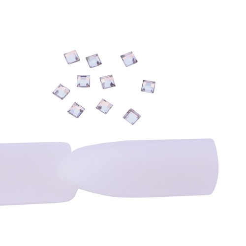 Komilfo stones Square (2x2mm) Crystal (10 pcs.)