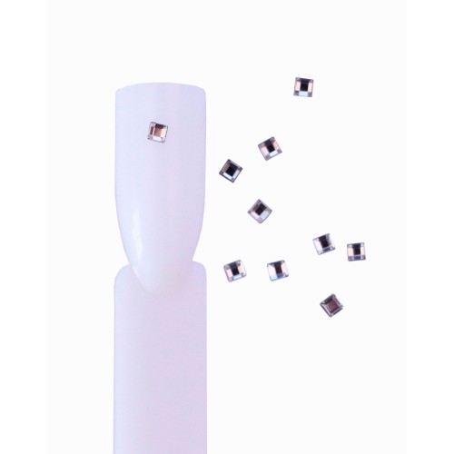 Komilfo stones Square (2x2mm) Crystal (10 pcs.)