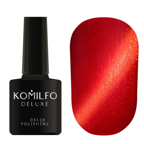 Gel Polish Komilfo Fantasy Cat’s Eye 106 (golden red, magnetic), 8 ml Gel Polish Komilfo Fantasy Cat’s Eye 106 (golden red, magnetic), 8 ml