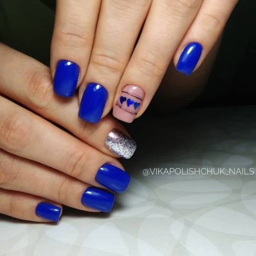 Gel polish Komilfo Deluxe Series D127 (royal blue, enamel), 15 ml