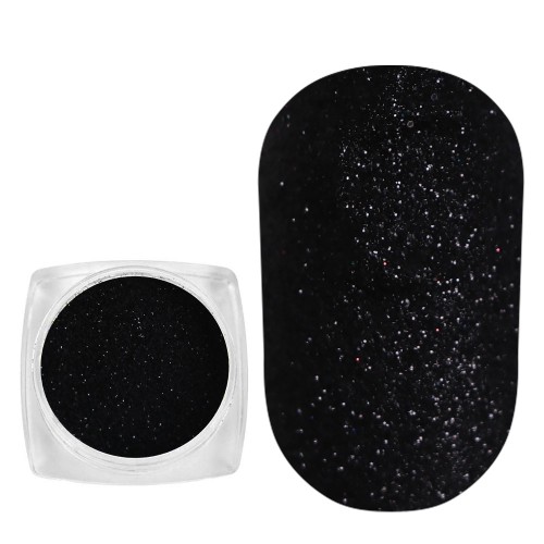 Komilfo spangles 065, size 0.08 mm, (black) E 2.5 g Komilfo spangles 065, size 0.08 mm, (black) E 2.5 g