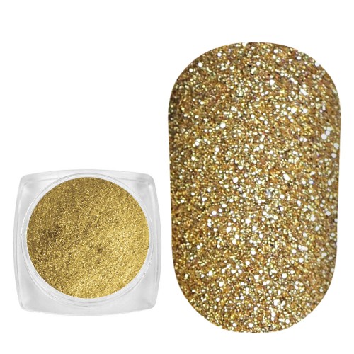 Komilfo spangles 107, size 0.08 mm, (gold) E, 2.5 g Komilfo spangles 107, size 0.08 mm, (gold) E, 2.5 g