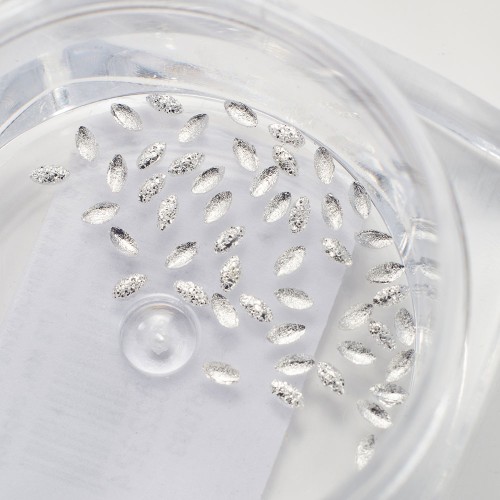 Komilfo texture rivets oval small 1*2 mm, silver, 50 pcs Komilfo texture rivets oval small 1*2 mm, silver, 50 pcs