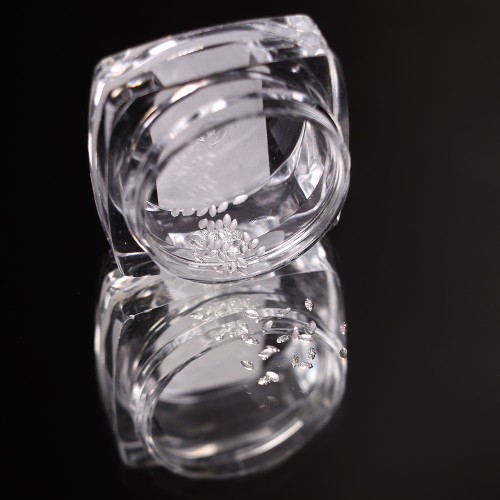 Komilfo texture rivets oval small 1*2 mm, silver, 50 pcs