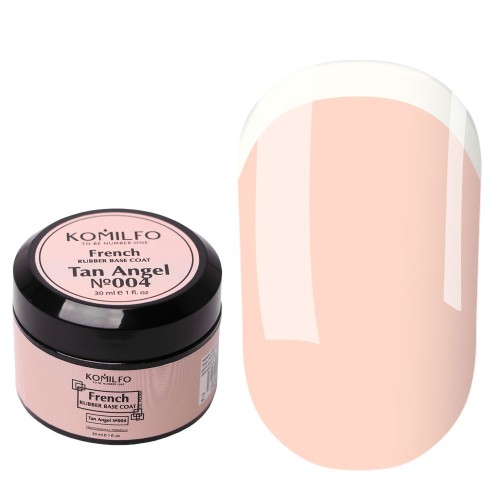 База Komilfo French Rubber Base 004 Tan Angel, 30 мл (без кисточки) База Komilfo French Rubber Base 004 Tan Angel, 30 мл (без кисточки)