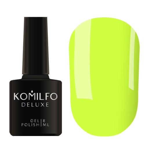 Gel Polish Komilfo Kaleidoscopic Collection K002 (yellown, neon), 8 ml Gel Polish Komilfo Kaleidoscopic Collection K002 (yellown, neon), 8 ml