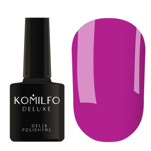 Gel Polish Komilfo Kaleidoscopic Collection K012 (berry violet, neon), 8 ml Gel Polish Komilfo Kaleidoscopic Collection K012 (berry violet, neon), 8 ml