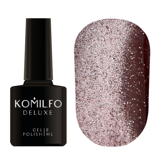 Gel polish Komilfo Fairytale Cat Eye 002 (rose gold, magnetic, reflective), 8 ml Gel polish Komilfo Fairytale Cat Eye 002 (rose gold, magnetic, reflective), 8 ml