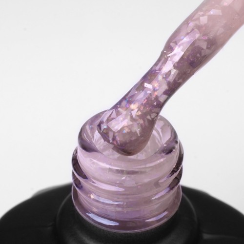 Komilfo Glassy Base GB005 (pale pink with flakes), 8 ml